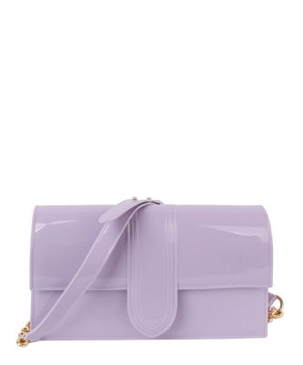 Jelly Candy Flapover Crossbody Bag LGZ095 LILAC
